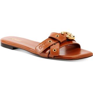 ChloÃ© Mae leather slides - brown - EU 37