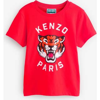 KENZO KIDS KENZO KIDS Red Short Sleeve Tiger Logo T-Shirt
