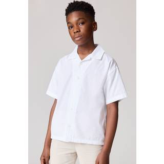 smALLSAINTS smALLSAINTS White 100% Cotton Venice Revere Collar Ramskull Shirt - 4-5 Yrs