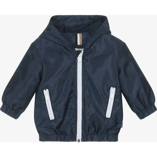 BOSStil drenge. J52124 Windbreaker-jakke med hætte navy (2Años= 86cm), Casual, Polyester, Blå, børnetøj