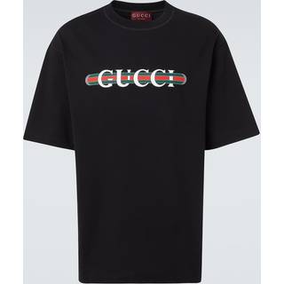 Gucci Logo cotton jersey T-shirt - black - EU 50