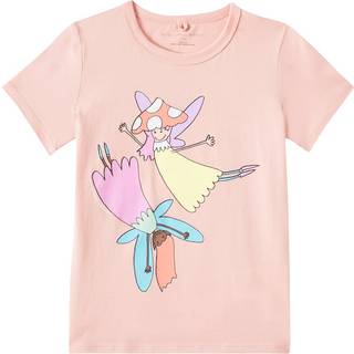 Stella McCartney Kids Printed cotton jersey T-shirt - pink - Y 10