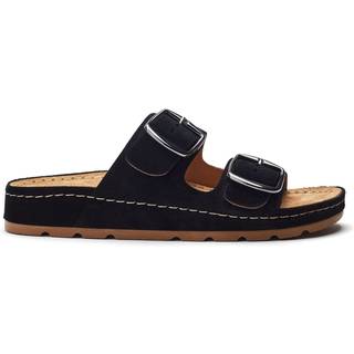 Moda in Pelle Moda in Pelle Sh Elate Double Strap Flexi Cork Footbed Black Mules