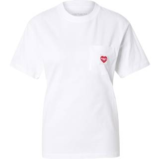 CARHARTT WIP W'S S/S POCKET HEART WHITE T-SHIRT