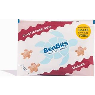 Naturlig Plastikfri Tyggegummi BENBITS Xylitol Salmiak 16g