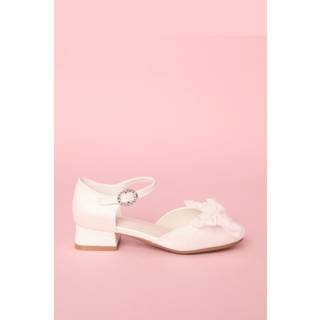 Lipsy Lipsy Low Block hæle Pearl Sløjfe Occasion Flower Piger Heeled Sandaler