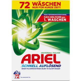 Ariel Vaskepulver regulært 2.49 DKK/1 vask/e