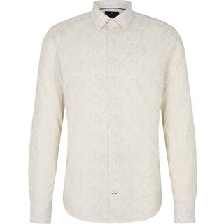 JOOP! Herren Hemd beige geblümt Slim Fit