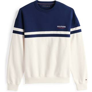 Monotype Colourblock Sweatshirt, Night Sky/Ivory Petal, L