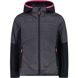 CMP Girl's Hybrid Jacket Fix Hood Syntetisk jakke Børn størrelse 176 farve blå
