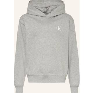Oversized Back Graphic Hoodie - Grey - 4