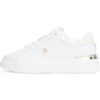 Leather TH Monogram Court Trainers