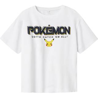NAME IT Pokemon T-shirt Mat Bright White