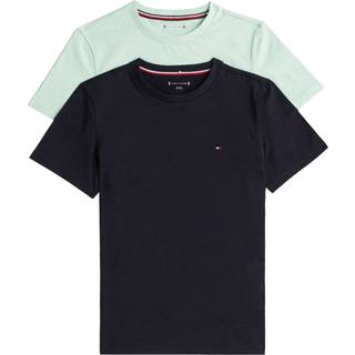 Tommy Hilfiger Tommy Hilfiger Green Underwear Short Sleeve 100% Cotton T-Shirts 2 Pack