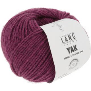 Lang Yarns Yak 0065 Indhold: 70% Extrafine merinould, 30% Yak Vægt/længde: 50 g = ca 120 meter Anbefalede pinde: 4.50-5.00 mm Strikkefasthed: 10x10 cm = 18 m x 26 p Vask: Håndvask / Tåler ikke tørretumbling.