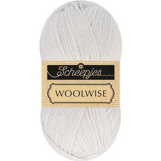 Scheepjes Woolwise 702 Tåget sølv Indhold: 100% genanvendt Superwash merinould Vægt/længde: 100 g = ca. 200 meter Anbefalede pinde: 4 mm Strikkefasthed: 10 x 10 cm = 22 m x 30 p Vask: Maskinvask / Tåler ikke tørretumbling / Brug aldrig skyllemiddel.