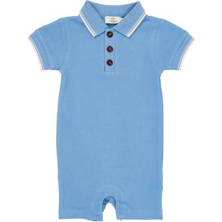 Copenhagen Colors Pique Polo Romper Sky Blue 80 cm  Blå  80 cm  mand