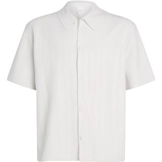 Jacquard Mesh Skjorte, Silver Birch, XL