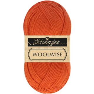 Scheepjes Woolwise 723 Solnedgangsglød Indhold: 100% genanvendt Superwash merinould Vægt/længde: 100 g = ca. 200 meter Anbefalede pinde: 4 mm Strikkefasthed: 10 x 10 cm = 22 m x 30 p Vask: Maskinvask / Tåler ikke tørretumbling / Brug aldrig skyllemiddel.