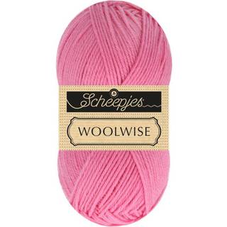 Scheepjes Woolwise 726 Blomsterrosa Indhold: 100% genanvendt Superwash merinould Vægt/længde: 100 g = ca. 200 meter Anbefalede pinde: 4 mm Strikkefasthed: 10 x 10 cm = 22 m x 30 p Vask: Maskinvask / Tåler ikke tørretumbling / Brug aldrig skyllemiddel.