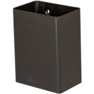 Væghængt papirkurv 22 l, Sort stål 300x200x400 mm (105587)