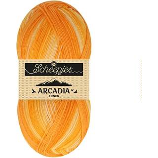 Scheepjes Arcadia 705 Outback (Tones) Indhold: 75% Superwash uld /25% polyamid Vægt/længde: 100 gram = ca. 396 meter Anbefalede pinde: 2.5-3.0 mm Strikkefasthed: 10 x 10 cm = 36m x 44p Vask: Maskinvask 30 °C.