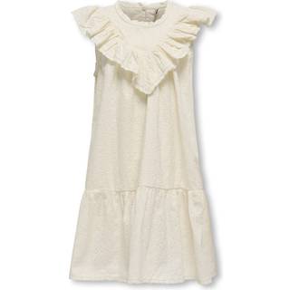 Kids Only Kjole Tofu i Broderie Anglaise