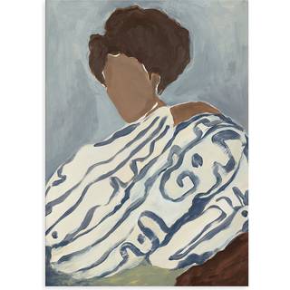 Paper Collective Blue Curls plakat 70x100 cm