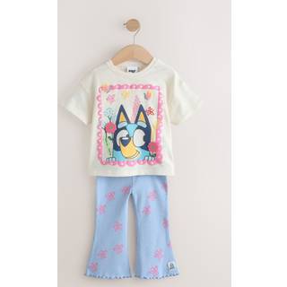 Next Bluey Kortærmet T-shirt og Flare Leggings Sæt (3mdr.-7år)