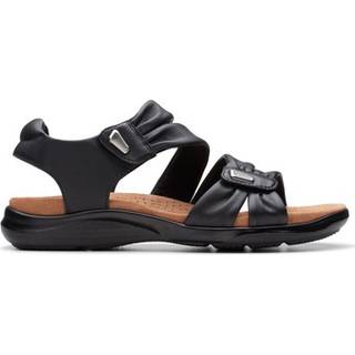Clarks Clarks Black Standard Fit (D) Leather Kitly Ave Sandals