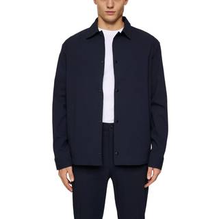 J.Lindeberg Celian Seersucker Overshirt Navy