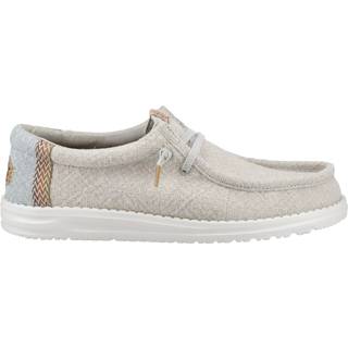 HeyDude Wally Jute Sneaker Herrer størrelse 45 farve beige