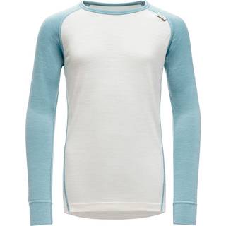 Devold Junior's Breeze Merino Shirt Merino undertøj Børn størrelse 10 Years farve hvid