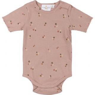 The New Siblings GOTS Odelia Ribbet Baby Body Adobe Rose Aop 86 cm  Lyserød  86 cm  kvinde