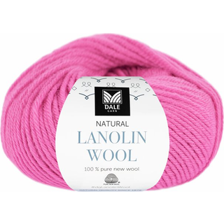 Dale Lanolin Wool 1464 Fuchsia Indhold: 100% ren ny uld Vægt/længde: 50 g = ca. 100 meter Anbefalede pinde: 4 mm Strikkefasthed: 10 cm = 22 m Vask: Uldvask max 30°C / Anvend uldvaskemiddel / Anvend ikke skyllemiddel / Tørres fladt.