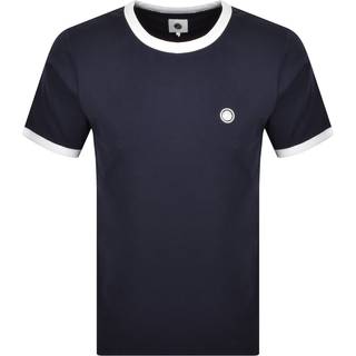 Pretty Green Eclipse Ringer T Shirt Navy