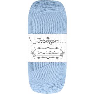 Scheepjes Cotton Whirlette 811 Macaron Indhold: 100% økologisk bomuld Vægt/længde:100 g = ca. 455 meter Anbefalede pinde:2.50-3.50 mm Strikkefasthed: 10 x 10 cm = 25 m x 44 p Vask:Maskinvask op til 30°C.