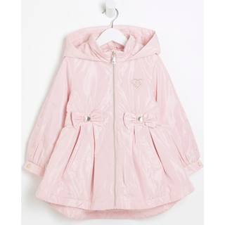 River Island River Island Pink Girls Cinched Frill Raincoat