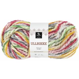Gjestal Ullrikke 301 Guyana print Indhold: 100% Uld Vægt/længde: 100 gram = ca. 90 meter Anbefalede pinde: 9-12mm Strikkefasthed: 10 cm = 9-7 m Håndvask, max 30°C / Tørres fladt / Kan filtes.