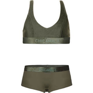 Meisjes Racerback bikini Effen
