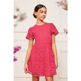 Lipsy Lipsy Flutter Sleeve Lace Occasion Kjole - 134cm (9 år)