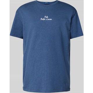 Polo Ralph Lauren Center Logo Crew Neck T-Shirt Derby Blue Heather