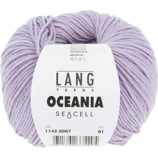 Lang Yarns Oceania 007 Indhold: 70% Bomuld, 30% Viskose Vægt/længde: 50 g = ca. 140 meter Anbefalede pinde: 3,5-4 mm. Strikkefasthed: 10 x 10 cm = 22 m x 30 p Vask: Maskinvask 30 ℃ / Tåler ikke tørretumbling / Brug aldrig skyllemiddel.