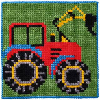 Børnestramaj - 9414 Traktor - 25x25 cm