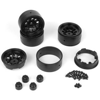 CS-10 Beadlock Wheel 1.2in (Black/4pcs)