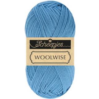 Scheepjes Woolwise 745 Tåget vand Indhold: 100% genanvendt Superwash merinould Vægt/længde: 100 g = ca. 200 meter Anbefalede pinde: 4 mm Strikkefasthed: 10 x 10 cm = 22 m x 30 p Vask: Maskinvask / Tåler ikke tørretumbling / Brug aldrig skyllemiddel.