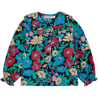 Bobo Choses Baby Flowers Vævet Bluse Midnight Blue 12 months  Blå  12 måneder  unisex