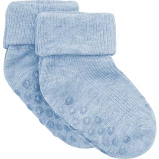 Minymo Baby Strømper - Winter Sky Melange - 23/26