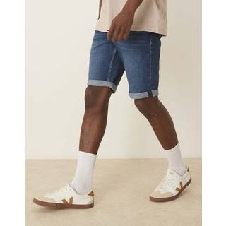 Calvin Klein Jeans Slim Fit Denim Shorts Blue