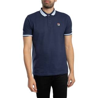 Fila Vintage Faraz Tipped Polo T Shirt Fila Navy